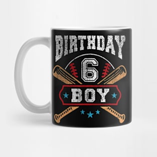 Kids 6 Years Old Boy 6Th Birthday Mug